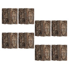 8Pcs Natural Cork Bark Reptile Climbing Background Durable Brown Terrarium Decor