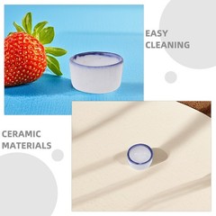 12Pcs White Ceramic Tiny Water Bowls Durable Reptile Food Dishes for Spiders