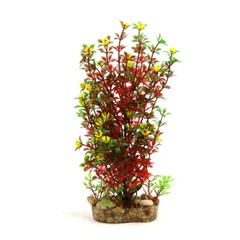 Red Plastic Tree Aquarium Terrarium Landscape Decor Home Decoration for Reptiles
