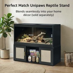 unipaws 110 Gallon Reptile Tank for Lizards, Bearded Dragon Enclosure Terrarium