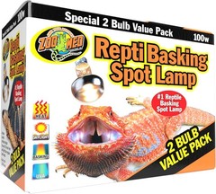 100W Double Reflector Basking Bulbs for Superior Reptile Heating – 2 Pack