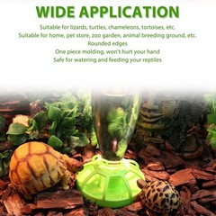 Reptile Water Bottle Turtle Automatic Feeder Waterer Dispenser with Water Bottle