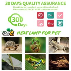 100W Reptile Heat Lamp Bulbs 2 Pack – UVA Basking Light for Bearded Dragons, Liz