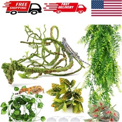 Terrarium Decorations – Artificial Ivy Vines & Suction Cups for Reptiles
