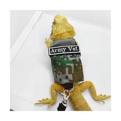 Bearded Dragon Harness Leash Set with Patch Adjustable Lizard Traction Rope E…