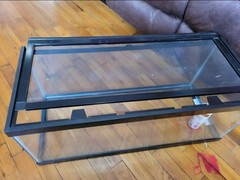 20 gallon long reptile tank with accessories