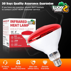 Heat Lamp Bulbs for Chickens, 150W Infrared Heat Lamp 1 Pack, Red Heat Lamp Bulb