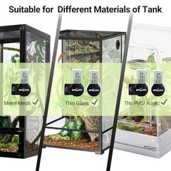 Digital Reptile Thermometer & Humidity Gauge – LCD Temp & Humidity Monitor for T