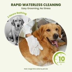 36PCS Hypoallergenic Pet Glove Wipes for Dogs, Cats & Small Animals | No-Rins…