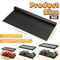 Xosjska Reptile Carpet Black 23.6×98.4in