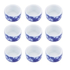 DQITJ 9 Pcs Spider Micro Ceramic 0.86 inches (D) x 0.47 (H), Blue