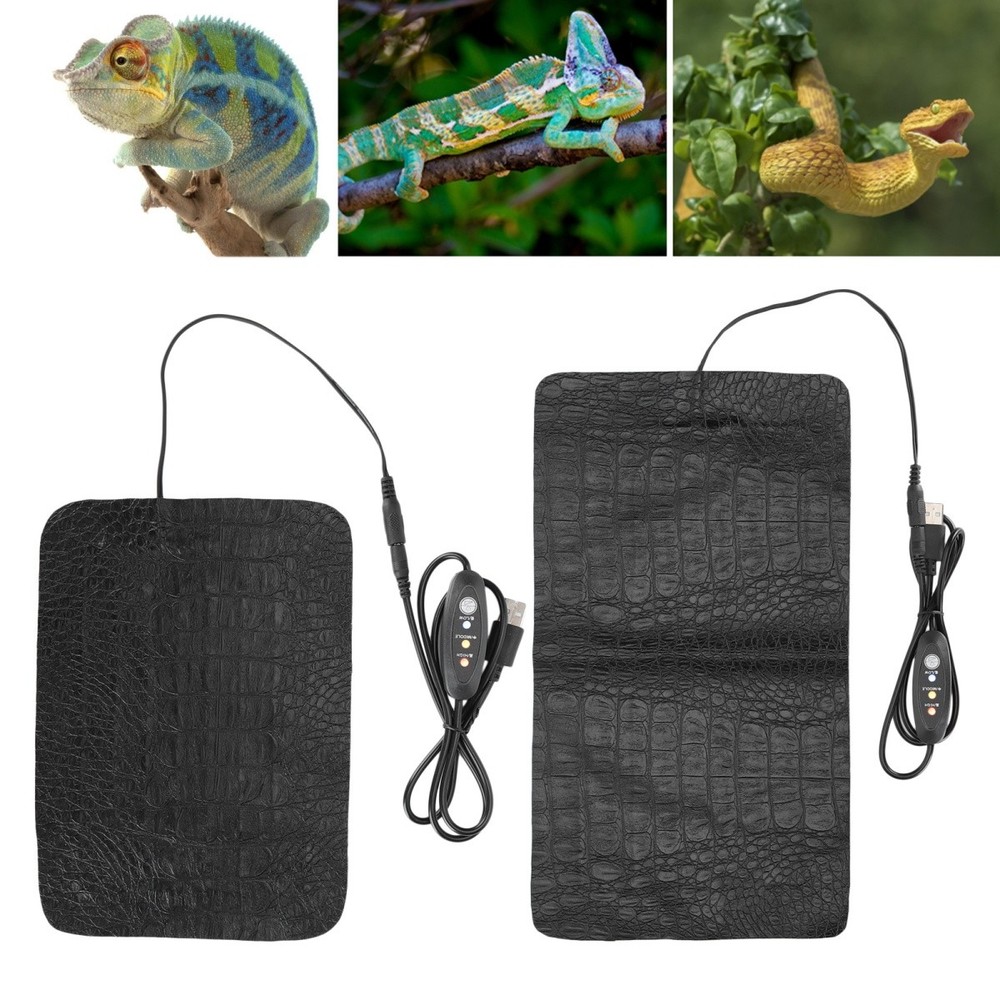 USB Heat Pad for Reptiles 3-Temp Settings Scratchproof