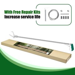 60″ Professional Snake Tongs, Extra Long Repitle Grabber Heavy Duty Rattle Sn…