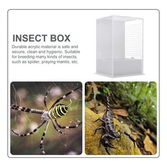1Pcs Durable Acrylic Mantis Breeding Box Small Insect Observation Container