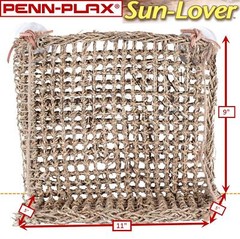 Reptology Lizard Lounger Sun Lover Basking Platform – 100% Natural Seagrass F…