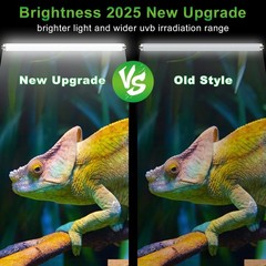 T8 15W UVB 5.0 Reptile Light, 18inch UVA UVB Reptile Light Bulb 2 Pack, Fluoresc