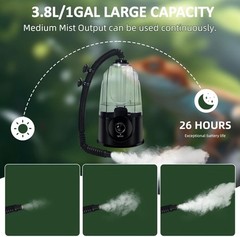 3.8L Ultrasonic Quiet Reptile Fogger Mister – Ideal for Terrarium Humidification