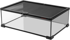 5.7 Gal Stackable Small Pet Terrarium – Durable Clear Glass Tank with Removable