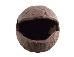 Reptile Treasures Ceramic Egg Hide Medium Size Brown Color Realistic Look New