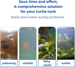 2pcs Aquatic Turtle Tank Accessories Feeding Ring and 2pcs Nitrifying Balls Set,