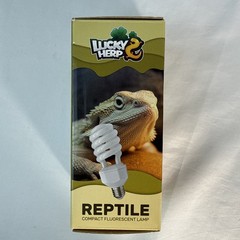 LUCKY HERP 10.0 Desert UVB Reptile Light Bulb 23W Compact Fluorescent Lamp