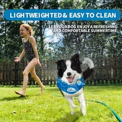 Dog Ice Bandana Cooling Neck Wraps Pet Collar Summer Heat Relief Accessory