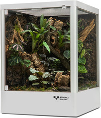 Reptile Terrarium 12″X12″X16″ 9.5 Gallon,Aluminum Frame,Full Glass Tank Enclosur