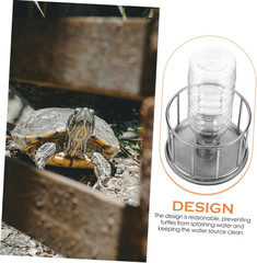 4Pcs Reptile Dish Bowl Turtle Water Dish Tortoise Water Holder Metal Reptile Fee
