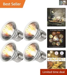 Warm White 25W Reptile Lamps – Dimmable UVA Light Bulbs for Terrariums & Tanks