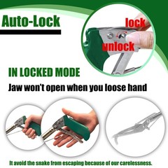 60″ Professional Snake Tongs, Extra Long Repitle Grabber Heavy Duty Rattle Sn…