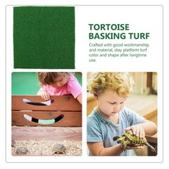 Reptile Basking Dock Artificial Turf Pad Moss Carpet for Reptiles