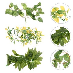 6 Pcs Reptile Terrarium Vines Hanging Plants for Tank Fake Reptiles