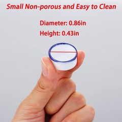 6 Pcs White Spider Micro Water Bowls Mini Ceramic Dish Set