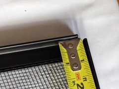 Black metal mesh 10×20″ terrarium lid
