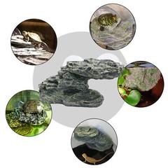 Aquarium Float Decoration Stone Aquarium Ornament for Turtles Frogs Newts
