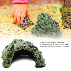 Tnfeeon Reptile Hiding, Reptile Box Shelter Terrarium Hideout Caves for Aquar…