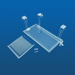 Large Turtle Docks Adjustable Hanging Basking Platform with Slip-Resistant Surfa