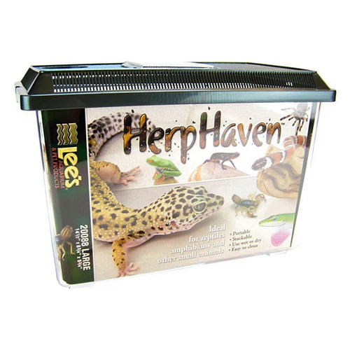 HerpHaven Terrarium – Rectangular Large – 14.5″L x 8.75″W x 9.75″H By Lee’s