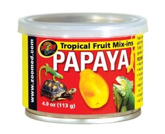 Zoo Med Tropical Fruit Mix-ins Papaya Reptile Food, 3.4-Ounce – 3 Pack