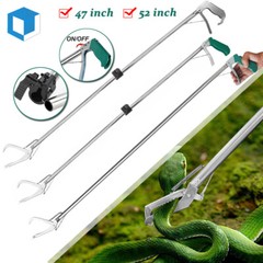 47″ 52″ Foldable Reptile Snake Tongs Stick Grabber Catcher Pick-up Handling Tool