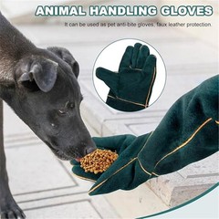 Animal Handling Gloves – Bite Proof, Long Protective, Durable Gloves for Cat, Do