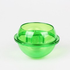 1Pcs Reusable Small Pet Feeding Bowl Green ABS Durable Turtle and Lizard Feeder