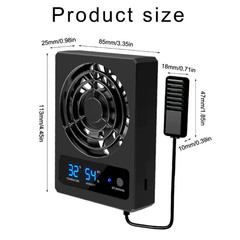 Terrariums Ventilator Cooling Fan Reptiles Tanks Hangable Air Coolers Automatic