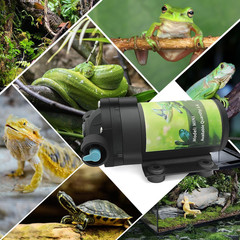 Reptile Misting System with Timer, 6 Adjustable-Joint Nozzles, Self-Priming Pump