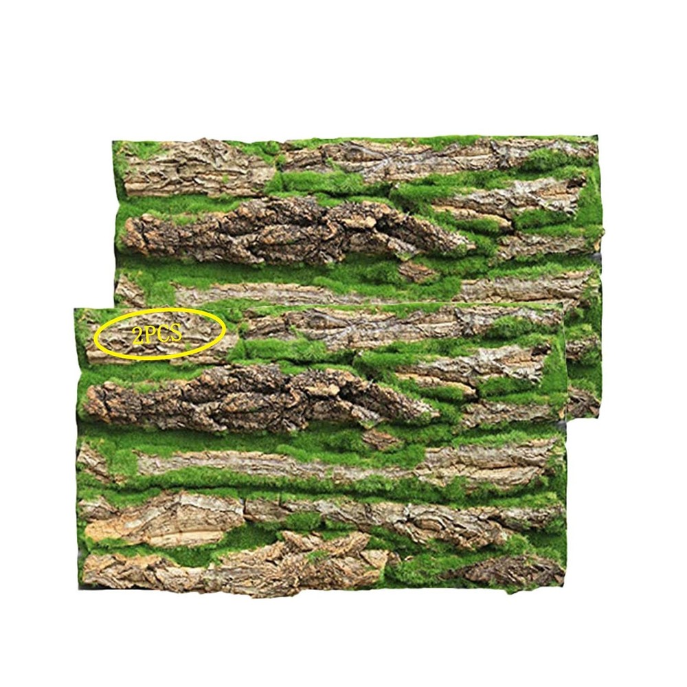 PINVNBY Cork Terrarium Background,Reptile Bark Backdrop Wall Decor and Artifi…