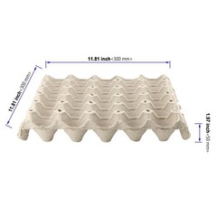 20 PCS 30 Count Gray White Egg Cartons, 12x12x2Inch Paper Pulp Egg Crates, Ca…