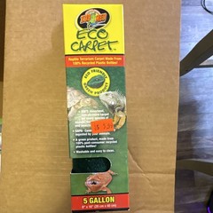 Zoo Med Eco Carpet 5 Gallon Reptile Terrarium Carpet Green MPN ET-5