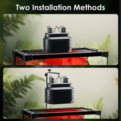 Dual Reptile Light Fixture Separate Switches Max 160W Each Heat Lamp Dome