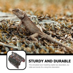 1PC Reptile Hiding Place Turtle Hideout Cave Hides Reptile Hide Cave