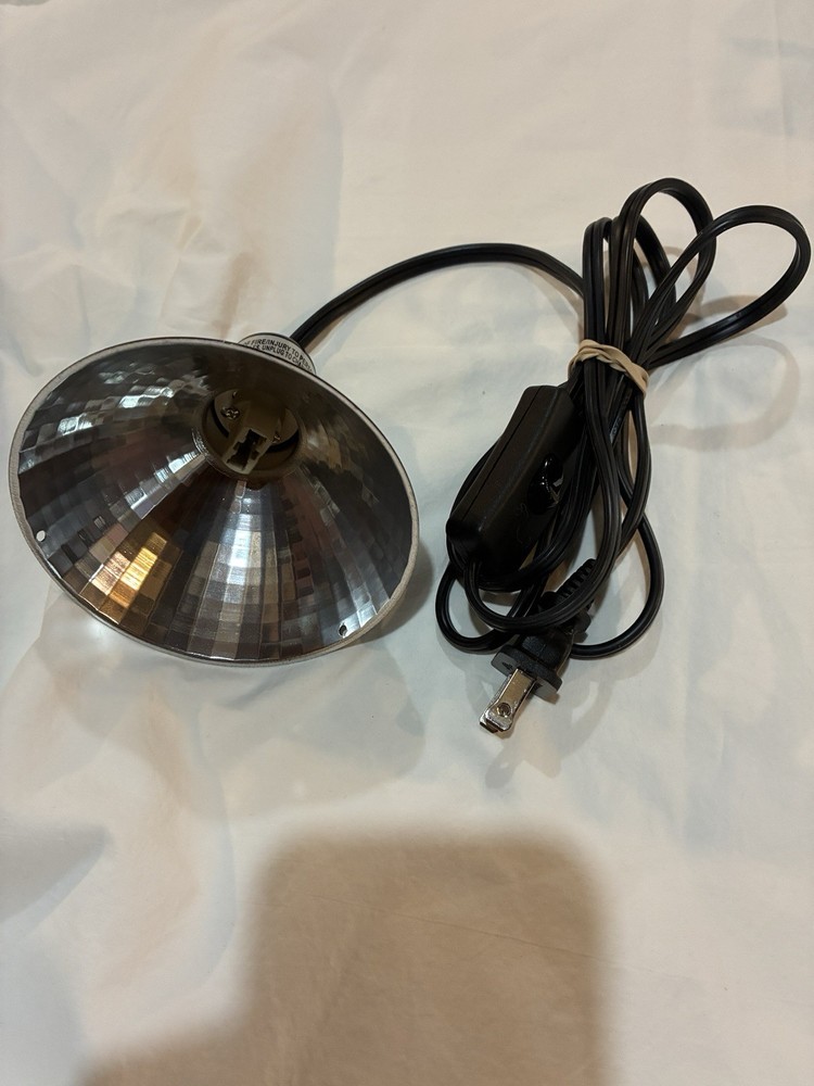 Zilla Black Halogen Mini Dome Terrarium Light & Heat Reptile Lamp Fixture